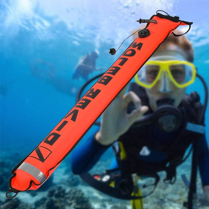 Tbest Tauchboje Diving Signalboje Dekoboje Hohe Sichtbarkeit Boje Aufblasbares schwimmboje Markierun