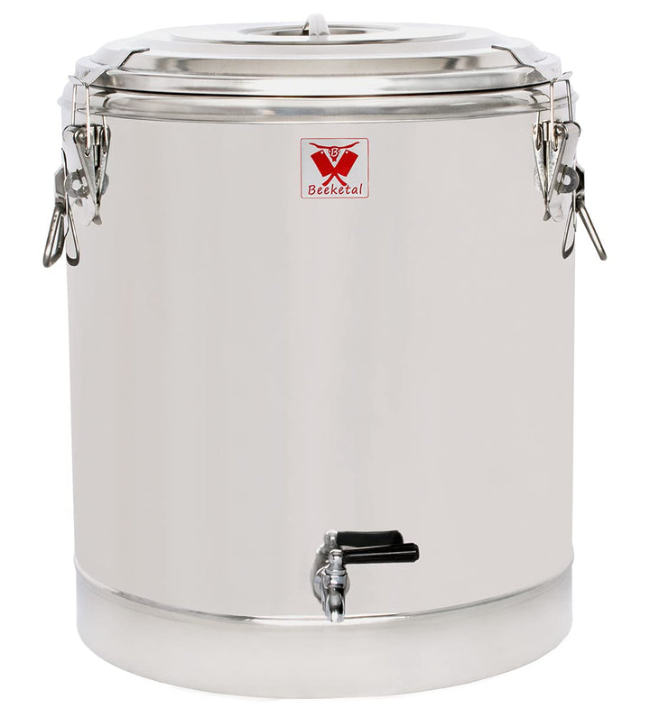 Beeketal 'BTE-60' Transport Thermobehälter 52,5 L mit Ablaufhahn für Speisen und Getränke, Gastro Sp
