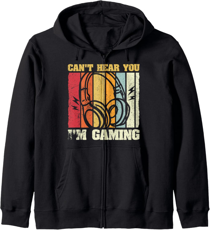 Headset Can't Hear You I'm Gaming Gamer Kapuzenjacke