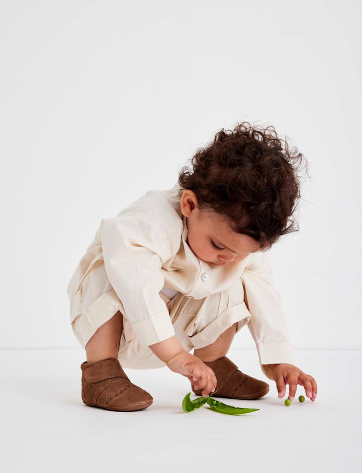 Bisgaard Mädchen Petit First Walker Shoe 18 EU Camel, 18 EU Camel