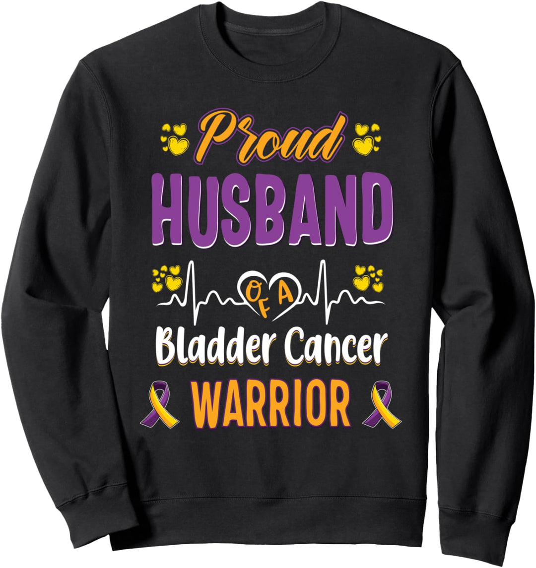 Stolzer Ehemann Blasenkrebs-Krieger Bewusstseinsband Sweatshirt