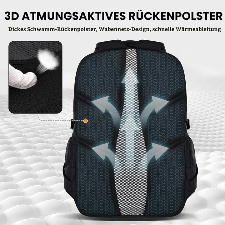 Amythe Schulrucksack Jungen Teenager, Rucksack Schule Gymnasium Oberstufe Schulranzen mit Reflektore