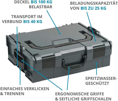 Bosch Sortimo L-Boxx 136 Grösse 2 anthrazit, Anthrazit
