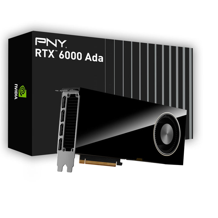 PNY NVIDIA RTX 6000 Ada Generation 48GB GDDR6 PCI Express 4.0 Dual Slot 4X DisplayPort, 8K Support,