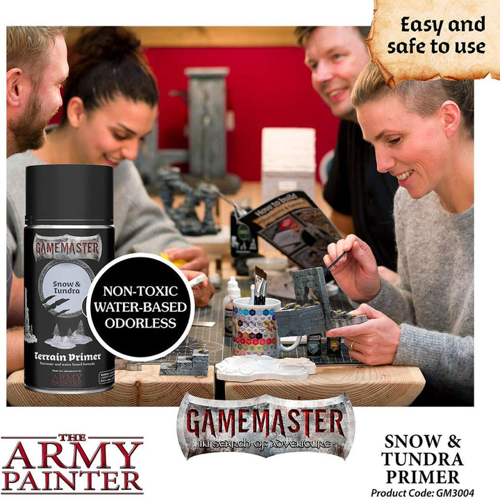 The Army Painter Gamemaster Snow &amp; Tundra Terrain Primer, 300 ml Acryl-Sprüh Farbgrundierung für Tab