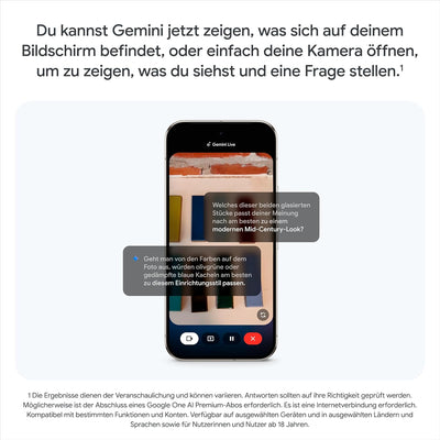 Google Pixel 9 Pro – Android-Smartphone mit Gemini ohne SIM-Lock, Dreifach-Rückkamerasystem, 24 Stun