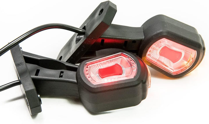 2 x LED Gummi Begrenzungsleuchte Seitenleuchte 12V 24V mit E-Prüfzeichen Positionsleuchte Auto LKW P