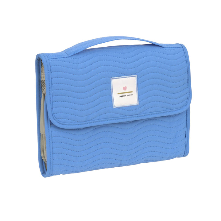 LÄSSIG Windeltasche XL mit Wickelunterlage für unterwegs Blue | Wickelorganizer, Baby Wickeltasche,