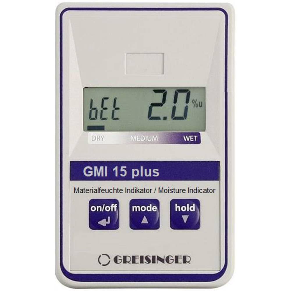 Greisinger Materialfeuchtemessgerät GMI15-plus Baustofffeuchtigkeitsmessbereich 0.0 bis 8.0% Holzfeu