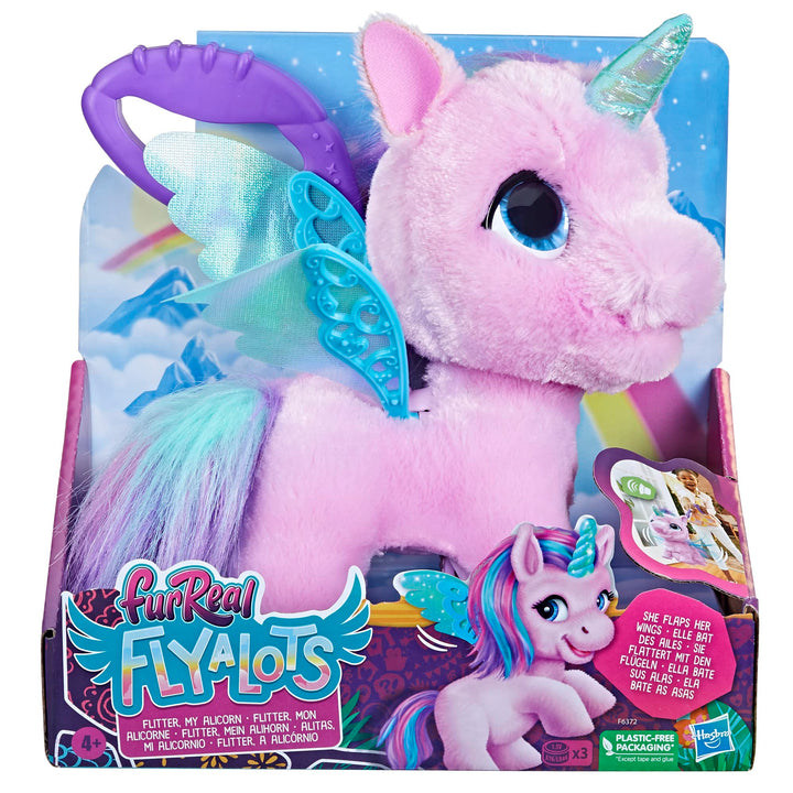 furReal Flyalots Flitter, Mein Alihorn, interaktives Spielzeug, Einhorn-Spielzeug, Animatronic Tierc