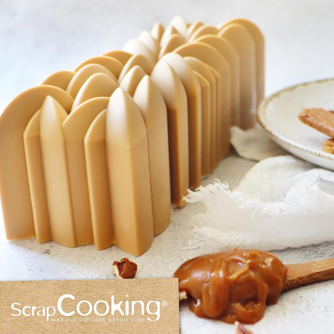 ScrapCooking - Instant 3D Silikonform - Kuchenform 25 x 8 x 8 cm - Professionelle Qualität – Gebäck