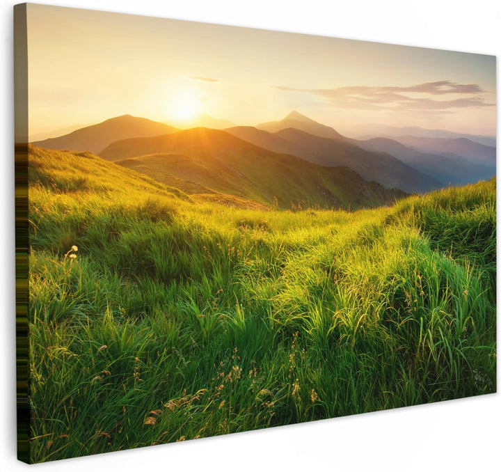 MuchoWow© Bilder Gross 120x80 cm XXL Wohnzimmer Deko Modern Wandbild Foto auf Leinwand Bild Schlafzi
