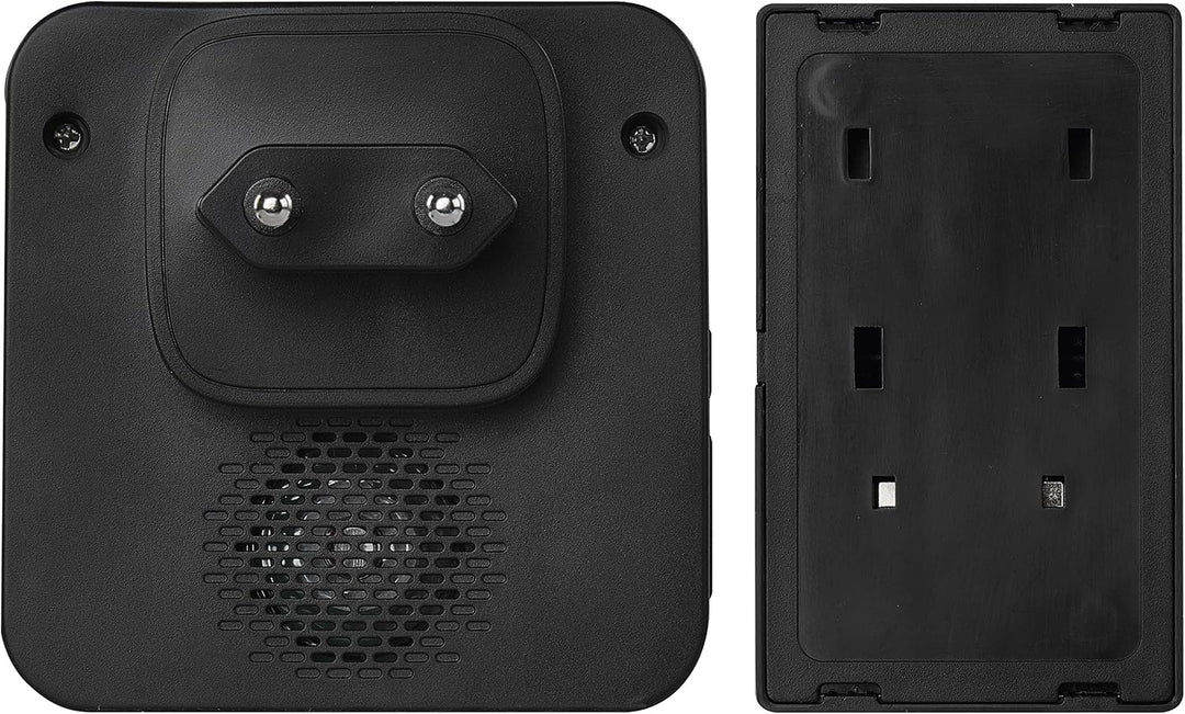 EMOS batterielose Funkklingel/Türklingel Set, 36 Melodien, 180m Reichweite, 4 Lautstärken bis 90 dB,