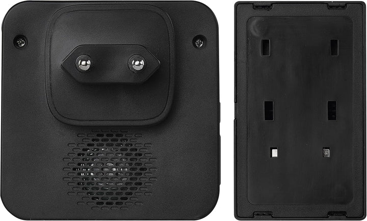 EMOS batterielose Funkklingel/Türklingel Set, 36 Melodien, 180m Reichweite, 4 Lautstärken bis 90 dB,