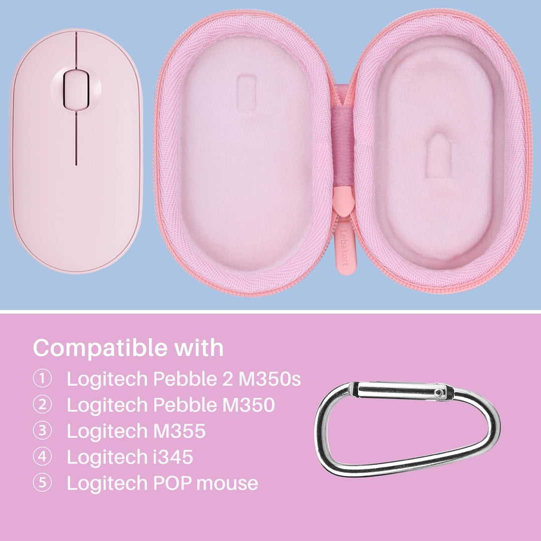 Hart Reise Schutz Hülle Etui Tasche für Logitech Pebble Mouse 2 M350s M350 M355 i345 Schlanke Kabell