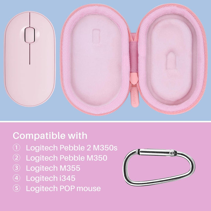 Hart Reise Schutz Hülle Etui Tasche für Logitech Pebble Mouse 2 M350s M350 M355 i345 Schlanke Kabell
