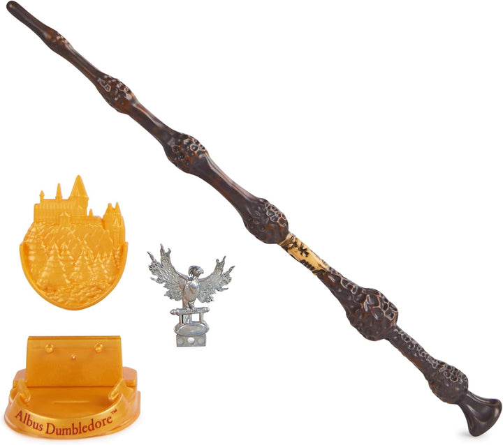 Wizarding World Harry Potter - Authentischer Albus Dumbledore Zauberstab aus Kunststoff mit Hogwarts