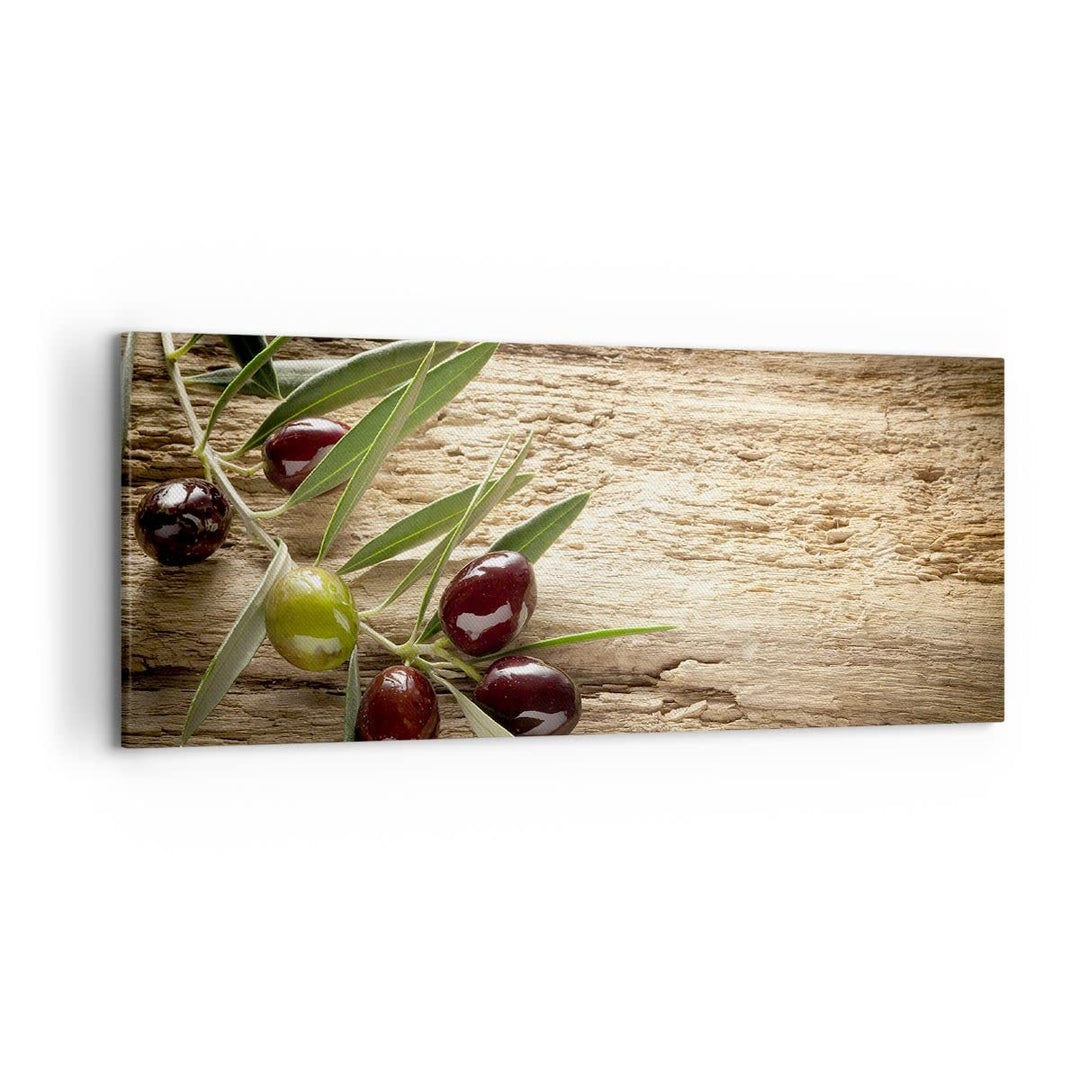 Wandbilder Dekoration Wohnzimmer Oliv italien aroma diät Panorama Bilder auf Leinwand 120x50cm Leinw