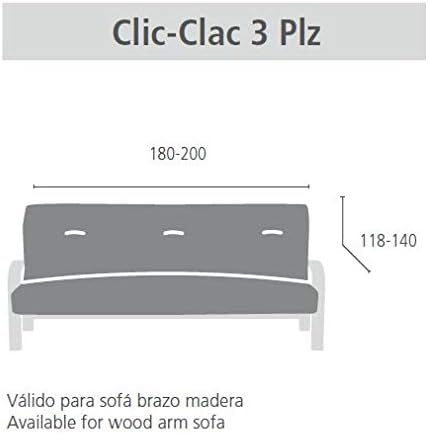 Eysa Ulises elastisch Sofa überwurf Click clack, Polyester-Baumwolle, 09-orange, 37 x 5 x 29 cm, 09-