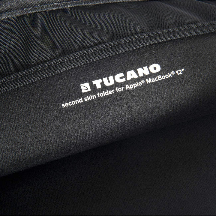 Tucano Second Skin New Elements Neopren Hülle für 30,5 cm (12 Zoll) Apple MacBook schwarz