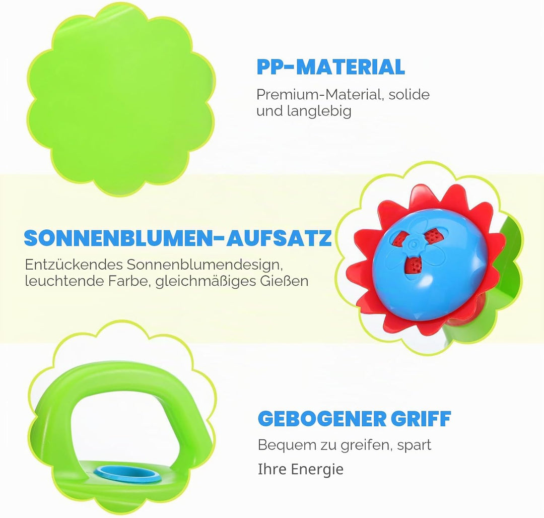 2 Stück Giesskannen aus Kunststoff, Kinderspielzeug, Giesskanne, Pädagogisches Badespielzeug für Zuh