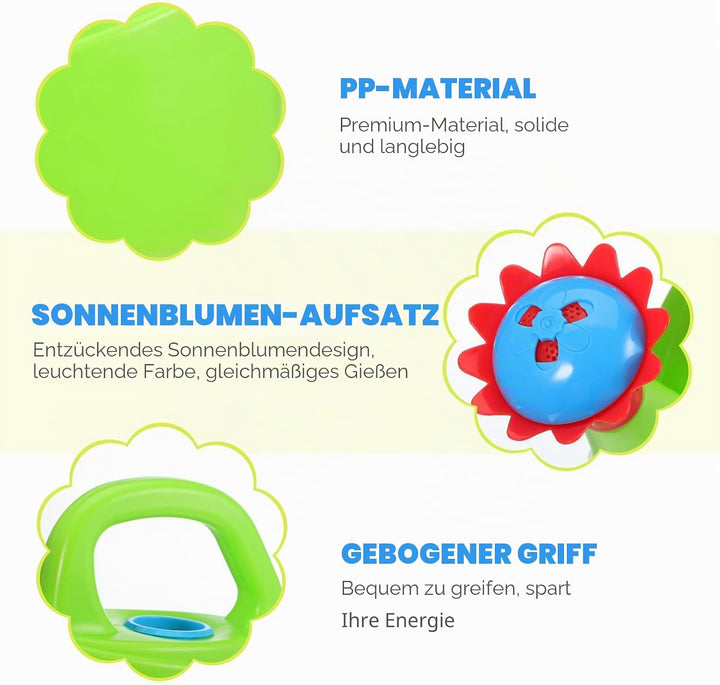 2 Stück Giesskannen aus Kunststoff, Kinderspielzeug, Giesskanne, Pädagogisches Badespielzeug für Zuh