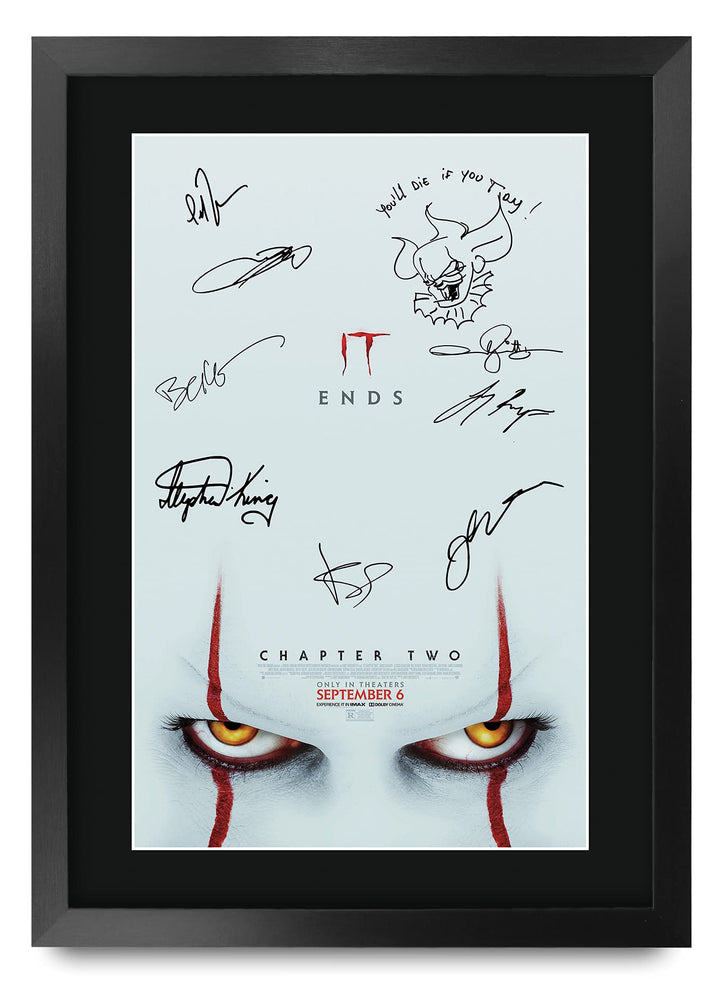 HWC Trading A3 FR IT Kapitel Zwei Bill Skarsgård und Cast Geschenke Printed Poster Autogramm Bild fü
