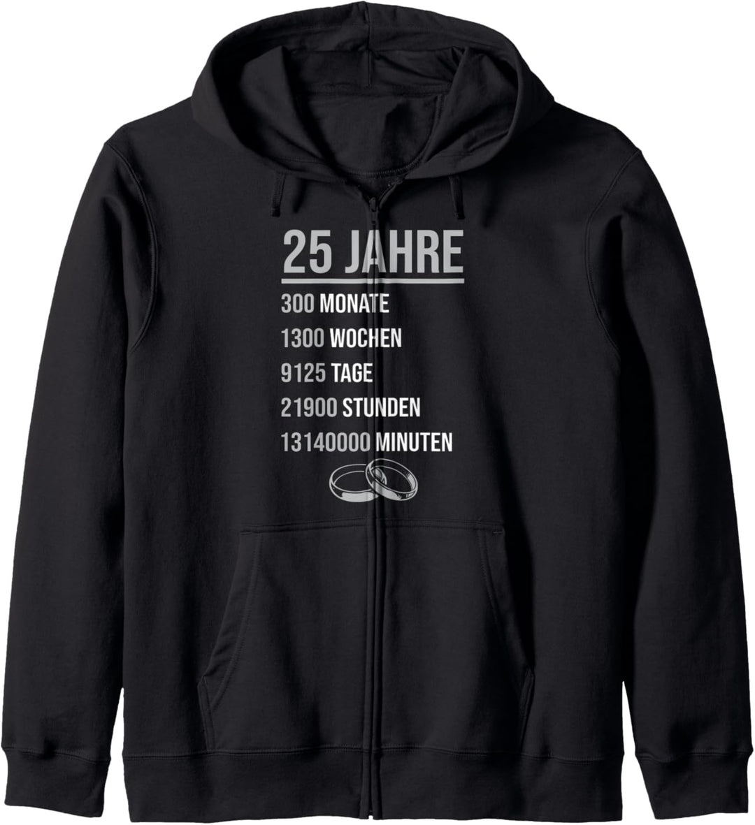 Hochzeitstag Jubiläum Silberhochzeit Deko Ehepaar Kapuzenjacke