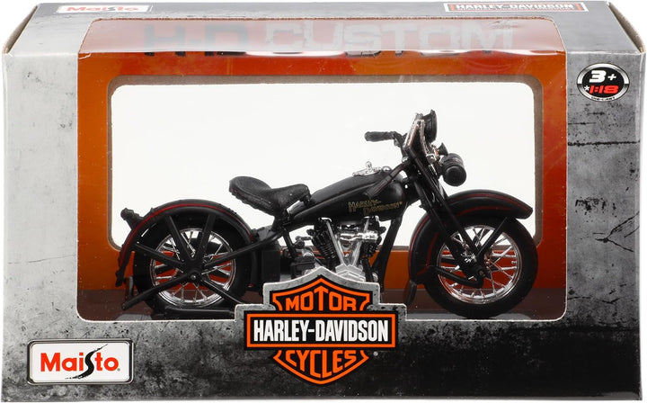 Generisch Harley David. 1928 JDH Twin Cam Schwarz 1/18 M*a*i*s*t*o Modell Motorrad mit individiuelle
