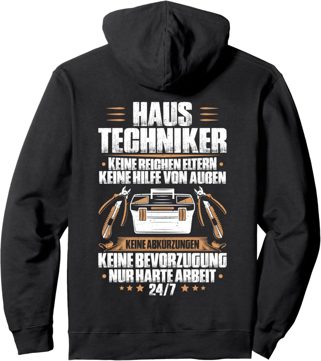 Harte Arbeit Haustechniker Pullover Hoodie