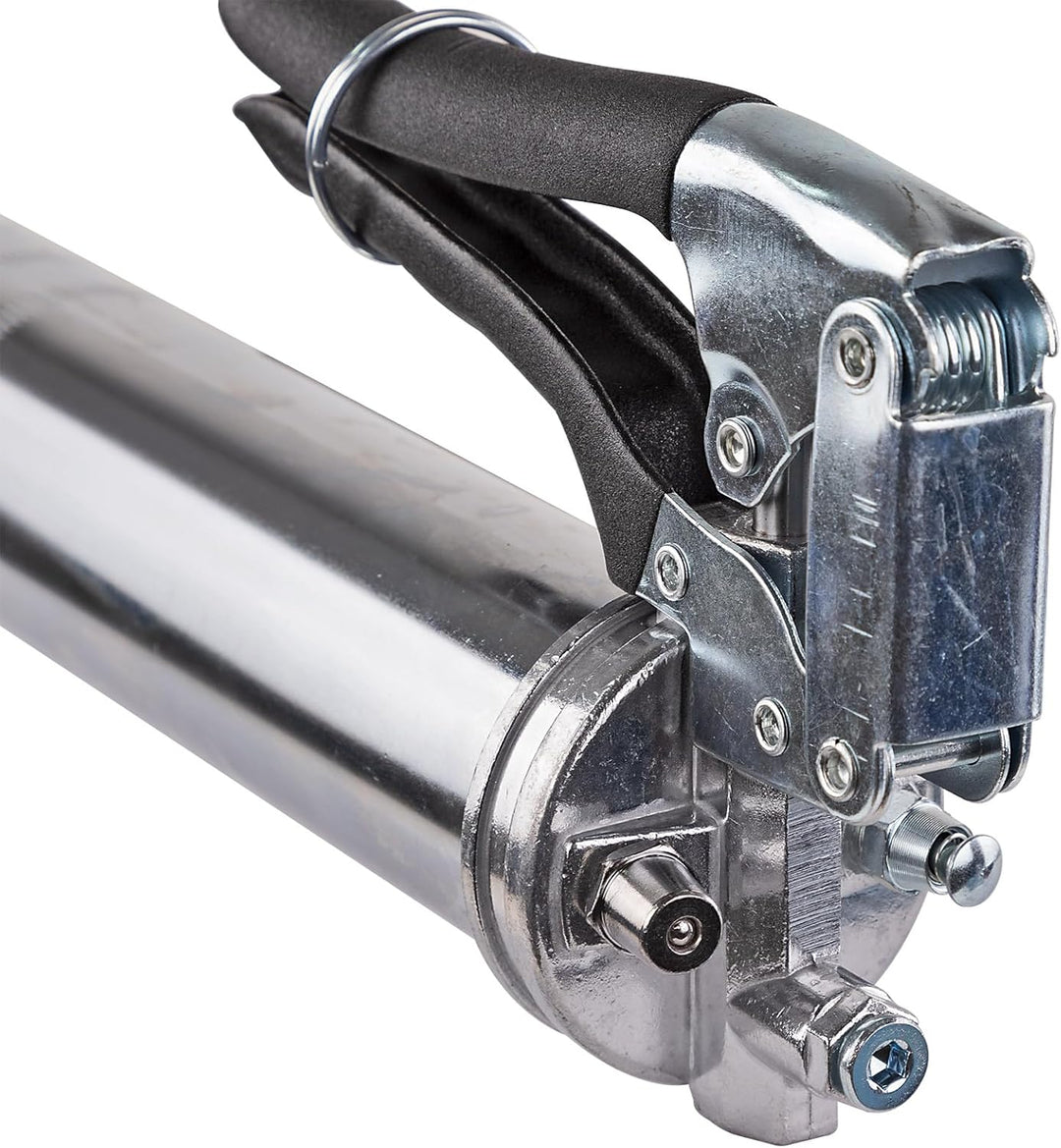 Mehrzweck Einhand Fettpresse EFP400 Set - Mit 2x Schmierfett IXELON GOC190, je 400g, ideal für präzi