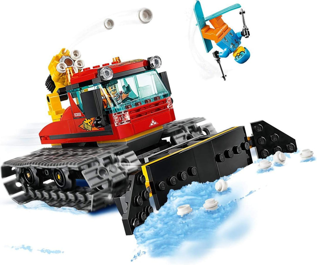 LEGO 60222 City Pistenraupe, Bauspielzeug mit 2 Minifiguren, Winter-Sets für Kinder