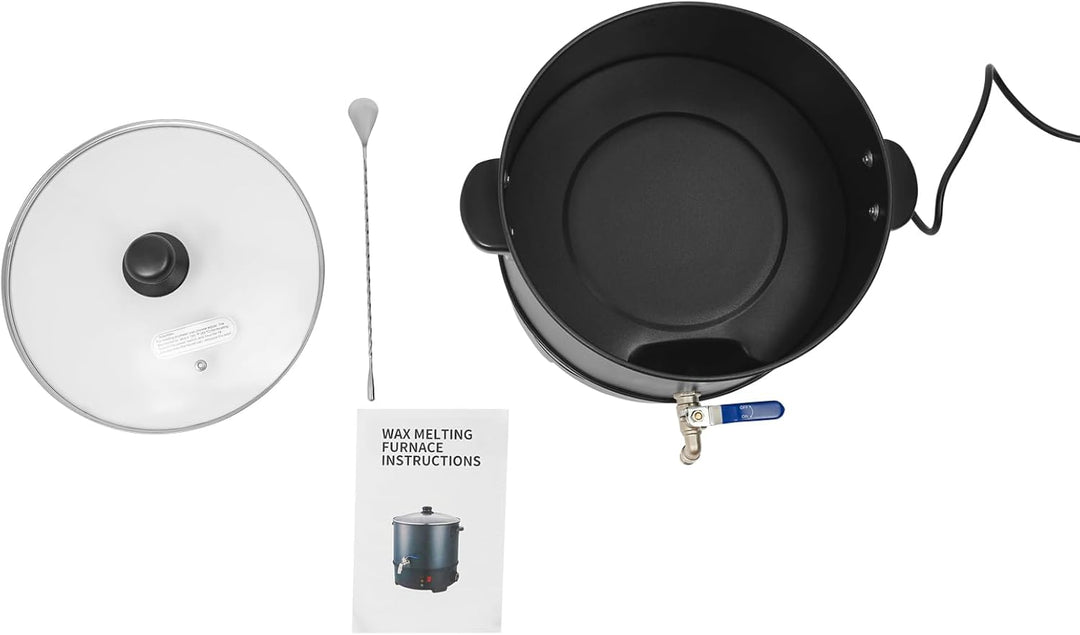 HUOMMGS Wachsschmelztopf 8L Wachsschmelzer Elektrischer Wachskocher 1000W Kerzen Giessen Set mit 50~