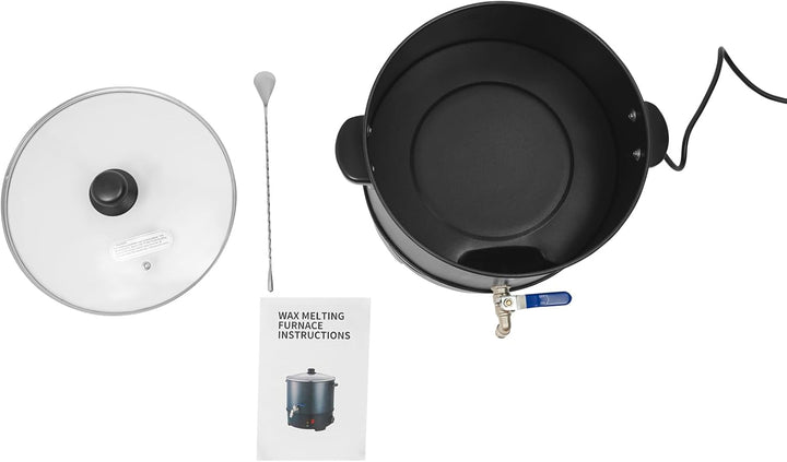 HUOMMGS Wachsschmelztopf 8L Wachsschmelzer Elektrischer Wachskocher 1000W Kerzen Giessen Set mit 50~