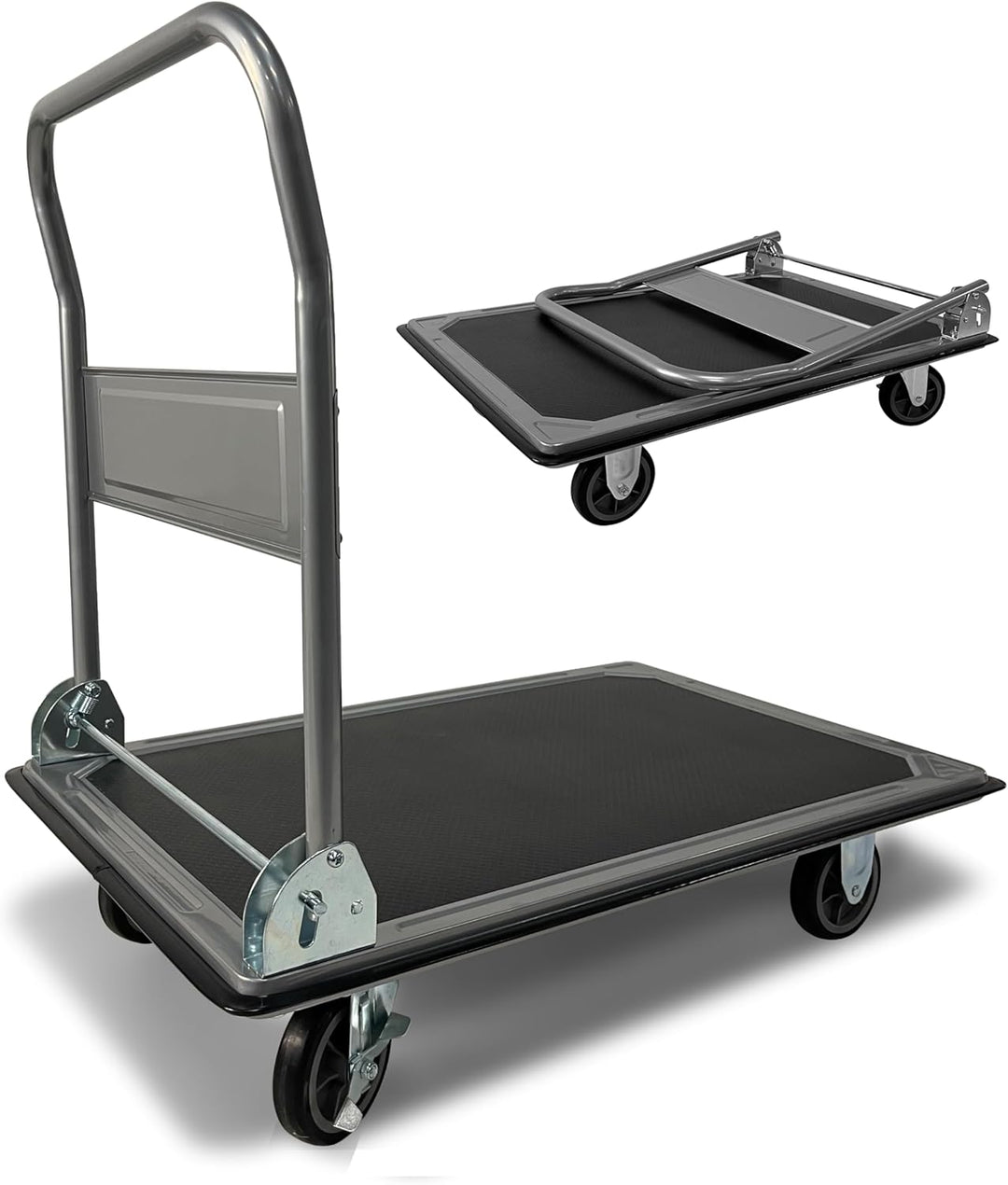 Lagertrolley Rollwagen 90x60cm H86cm faltbar für Garage Werkstatt Haushalt Keller Plattformwagen 90