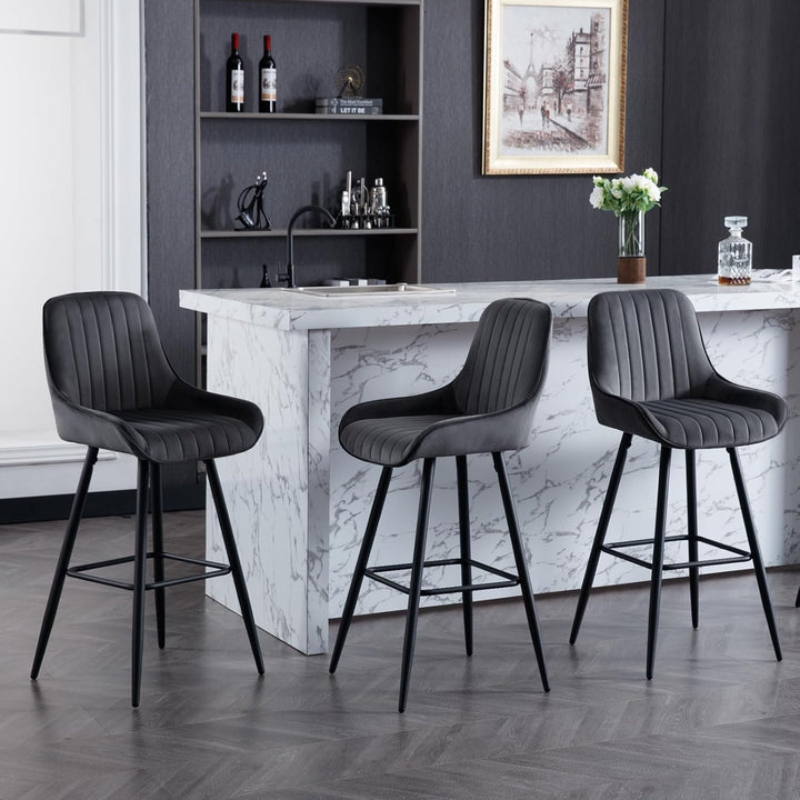 WOLTU 2er Set Barhocker, Barstuhl, Küchenhocker, Tresenhocker, Bistrohocker, Design Hocker, mit Rück