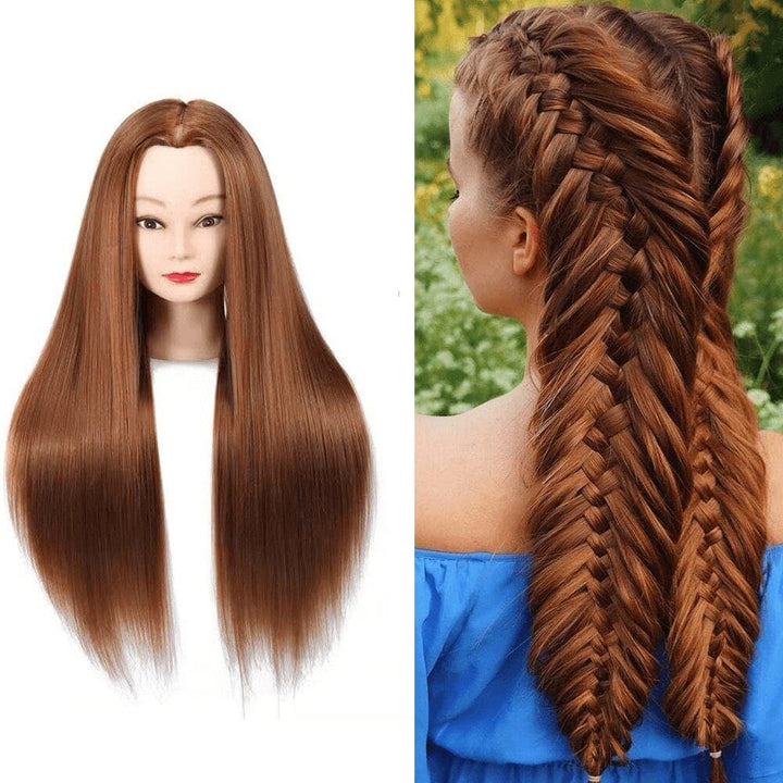 Schaufensterpuppenköpfe Kunsthaar, Dummy-puppenköpfe Zum Üben Von Frisuren, Kopfpuppe Für Salon-Fris