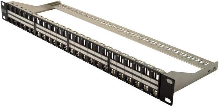 DIGITUS Patchpanel - Modular - Für Keystone-Module - 19-Zoll - 48-Port - Geschirmt - Rack-Montage 1H