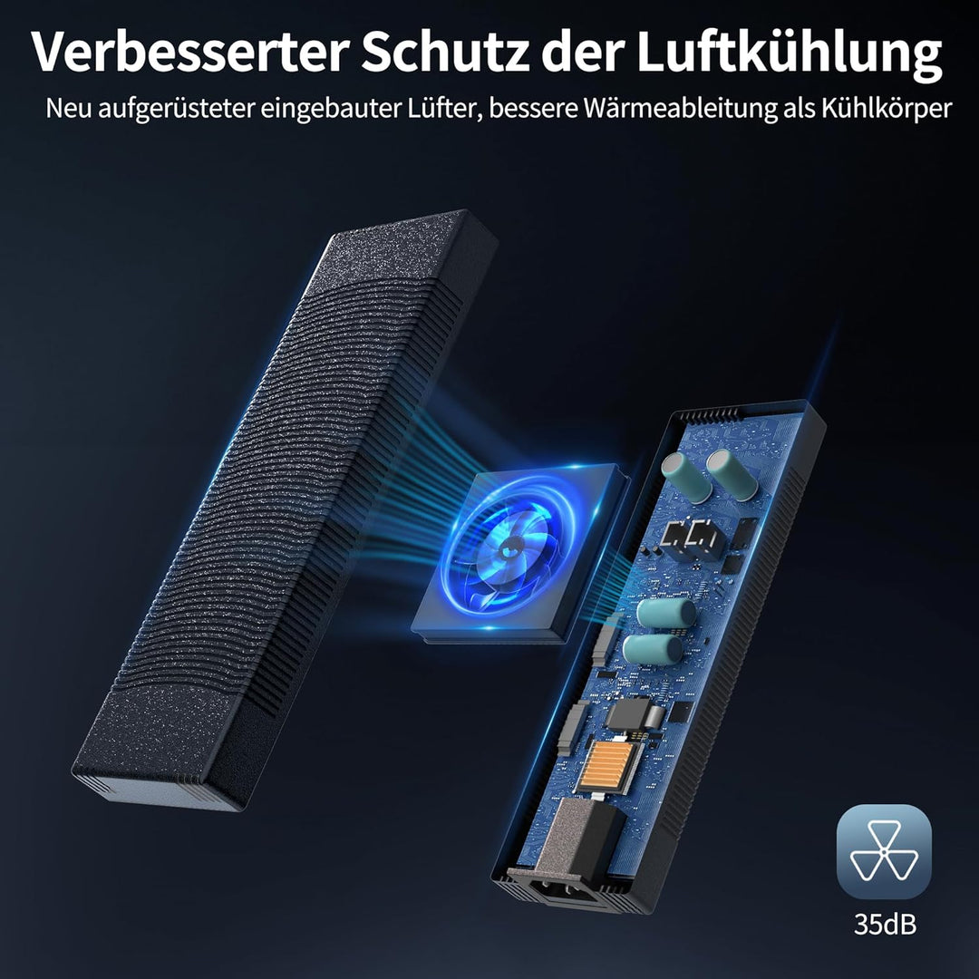 Spannungswandler 230V auf 12V, 180W/15A/2.65M KFZ Netzadapter mit Zigarettenzünder auf Steckdose, Ad