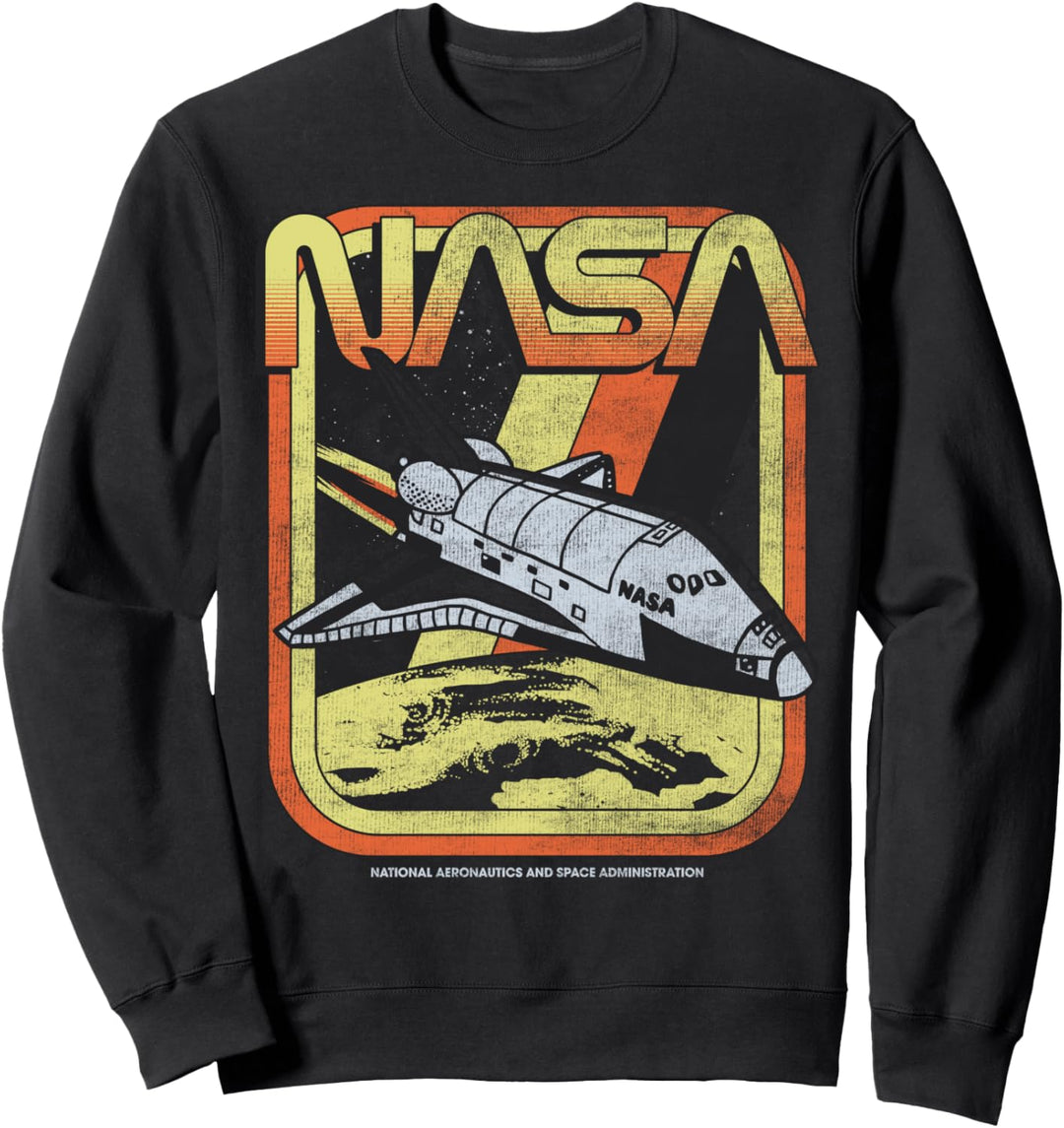 NASA Retro Rocket Poster Sweatshirt