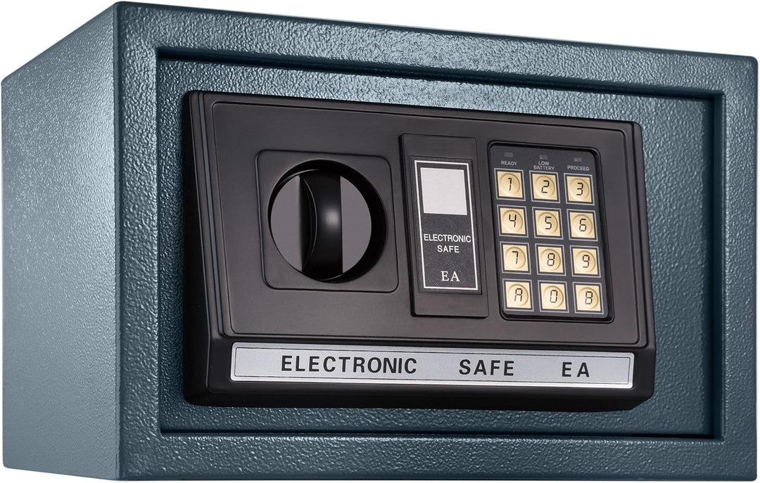 TecTake® Massiver Elektronischer Safe Tresor 20 X 31 X 22cm 4,6 kg schwarz inklusive 4 Batterien