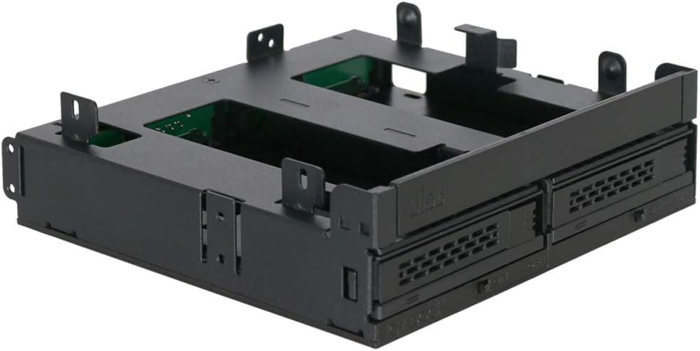 ICY DOCK 2X 2,5" SATA/SAS HDD/SSD Wechselrahmen mit schraubenlosen Trays Plus (Ultra) Slim ODD Slot