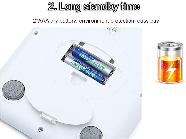 Herzberg HG0413 Elektronische Küchenwaage, Kapazität 5 kg, LCD-Display, mehrere Einheiten, Zählfunkt