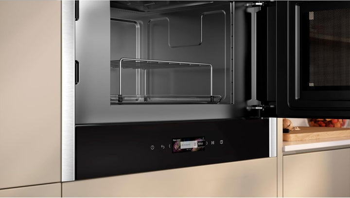 NEFF NR4GR31N1, N 70, Einbau-Mikrowelle, Integrierbare Mikrowelle mit Grill 40 x 60cm, Full Touch TF