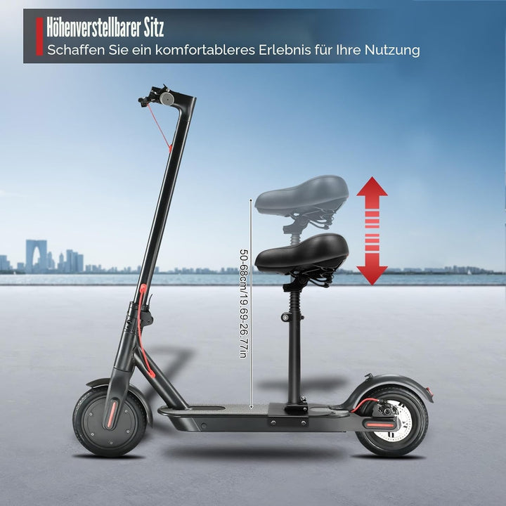 Elektrorollersitz für Erwachsene, Universel Elektrscooter Sattel Tragbar Scooter E-Scooter Zubehör T