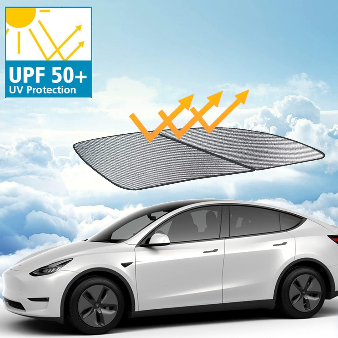 ThinsGo Tesla Model Y Sonnendach Sonnenschutz Abdeckung Blocks UV Strahlen Skylight Sonne UV Schutz
