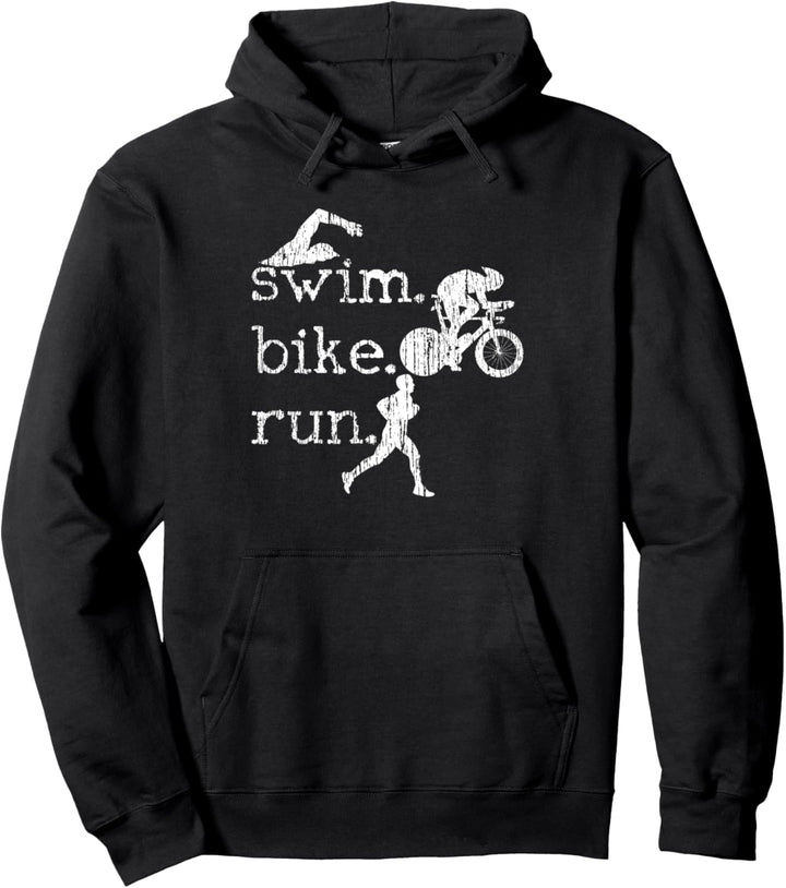 Triathlon Vintage Pullover Hoodie