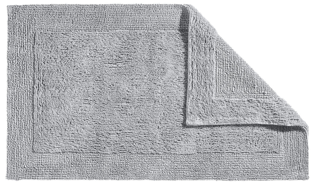 Erwin Müller Badematte, Badteppich Uni Serie Stuttgart hellgrau Grösse 60x150 cm - extra dick, hohe