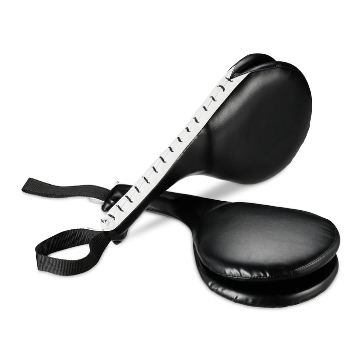 Relaxdays Taekwondo Handpratzen 2er Set, Doppelschlagpolster, Kick Pad, Kampfsport, H x B x T: 51 x
