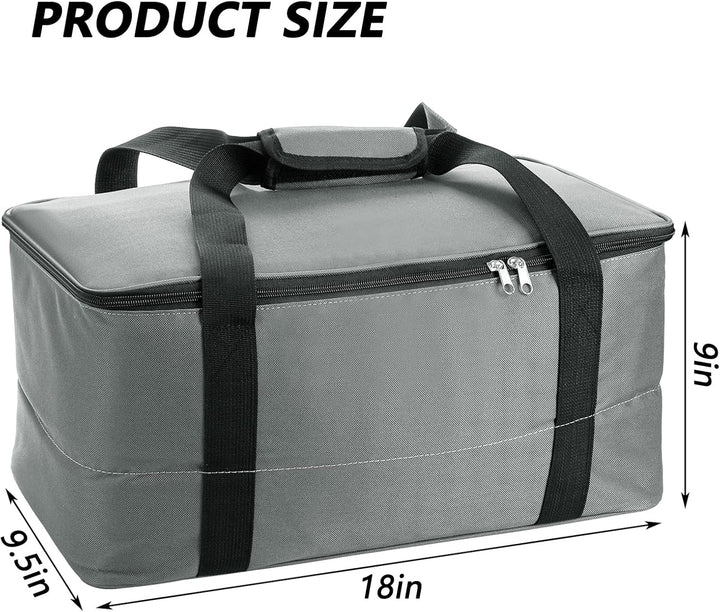 YOUEON Bongo Drum Bag mit Tragegriff 46x24x24cm Standardgrösse Gepolsterte Bongo Gig Bag Bass Drum S